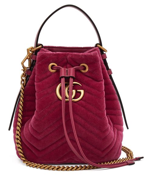 designer drawstring bag gucci|Gucci marmont bucket bag.